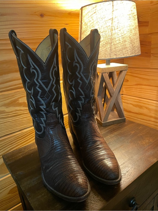 Tony Lama Other - Men’s Tony Lama’s / Genuine Brown Lizard / Western Cowboy Boots / 10D